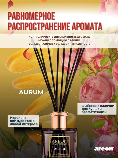 Ароматизатор диффузор для дома Areon Home Perfume Exclusive, освежитель воздуха, 150 мл