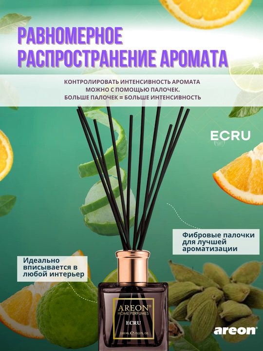 Ароматизатор диффузор для дома Areon Home Perfume Exclusive, освежитель воздуха, 150 мл