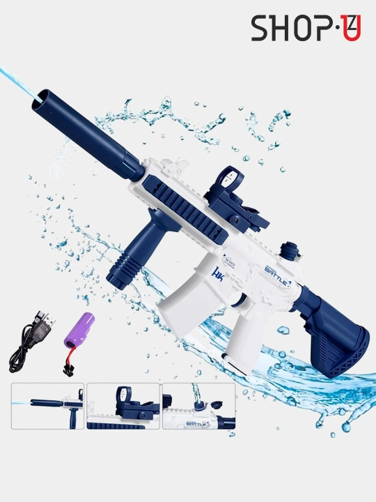 Пневматическая, снайперская винтовка AWM L92, с глушителем и лазерным прицелом, Ak47