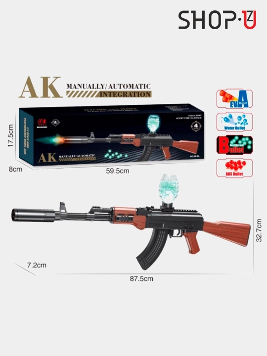 AWM L92 bolalar havo snayper miltig'i, glushitelli va lazerli pritsel, Ak47