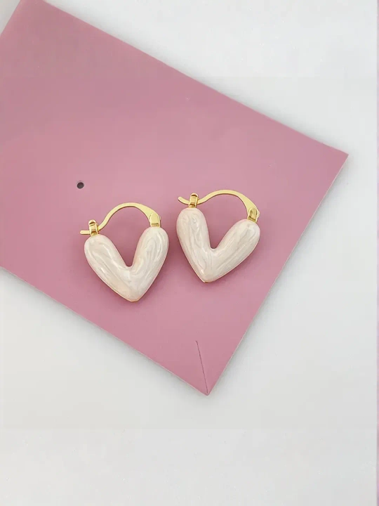 Серьги Керамическое Сердце для девушек