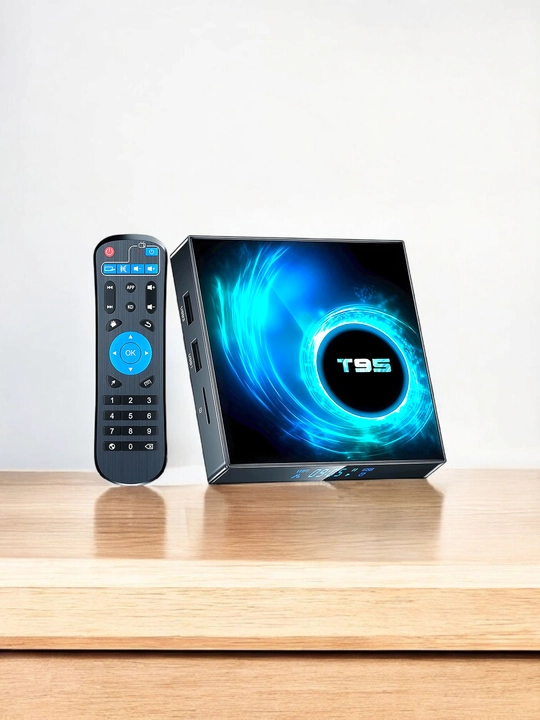 Смарт ТВ приставка 4K T95, 4/32Гб,4/128Гб, Android 10 - 