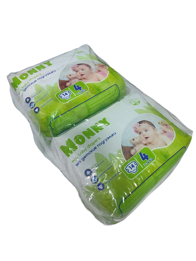 Детские подгузники MONNY, 4 размера, 7-14 кг, 2 в 1, 28 шт — HUSFA-HUSF129