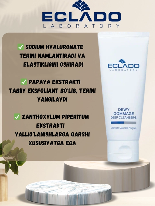 Eclado Dewy Gommage Deep Cleanser — скраб → уход за лицом, очищающее средство - 