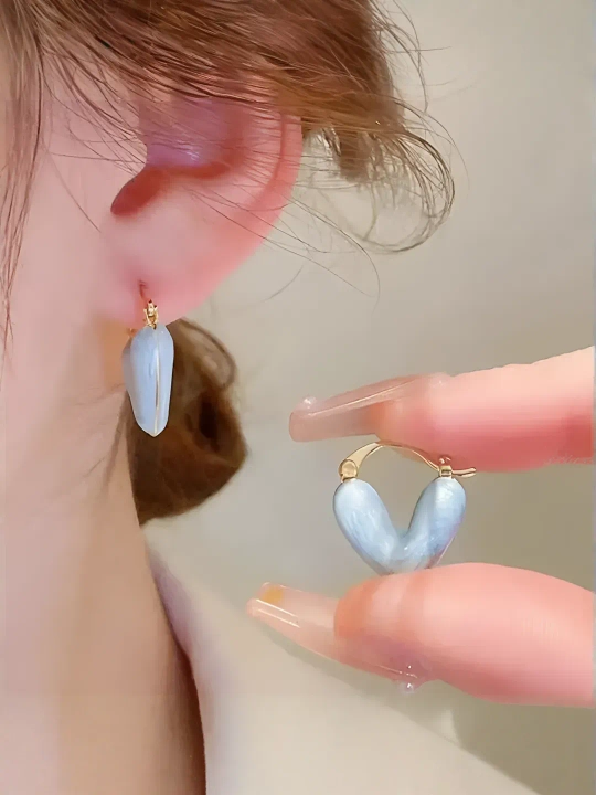 Серьги Керамическое Сердце для девушек