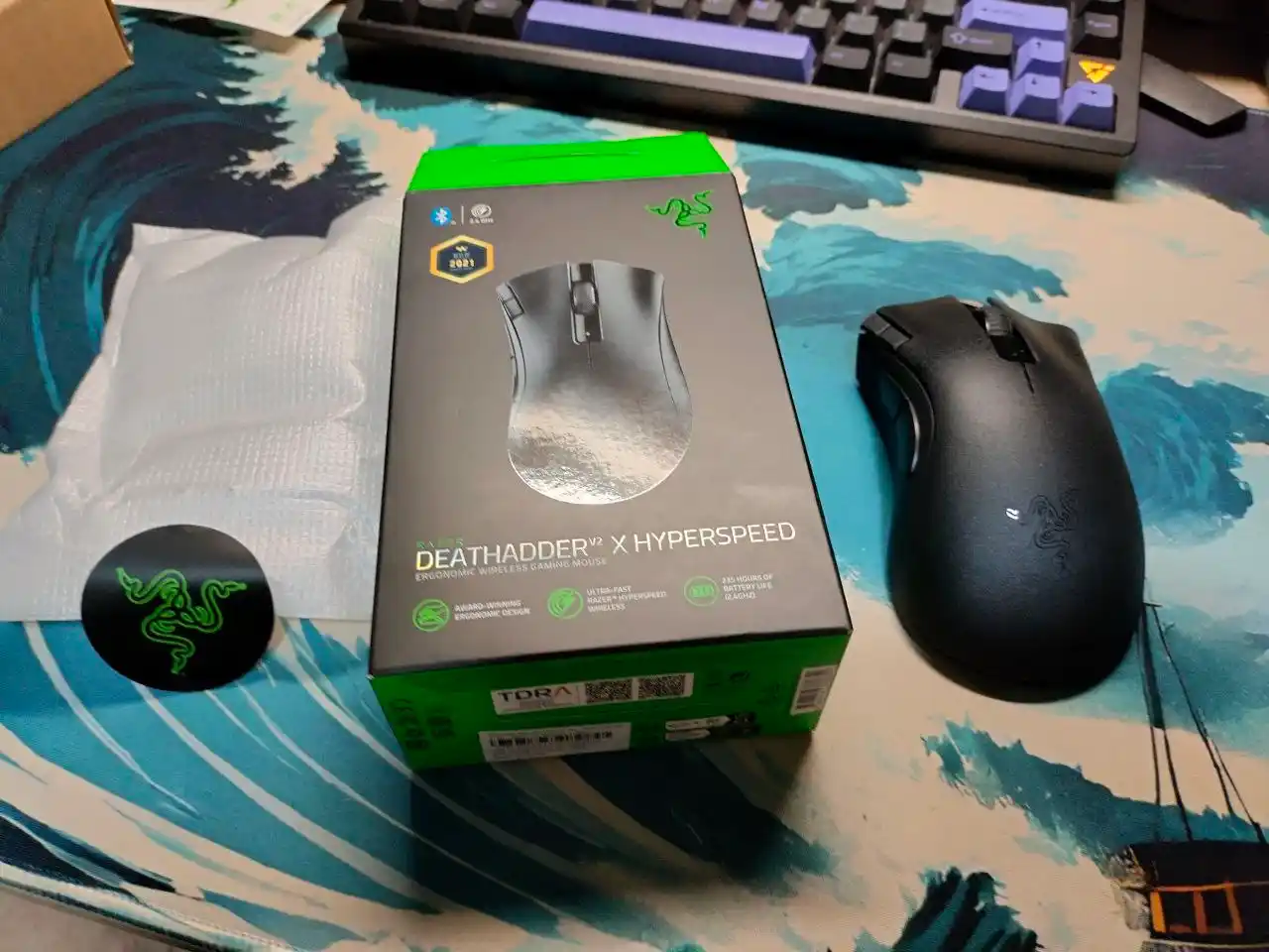 Simsiz oyin sichqonchasi Razer Mouse DeathAdder V2 X Hyperspeed,WL/BT RZ01-04130100-R3G1