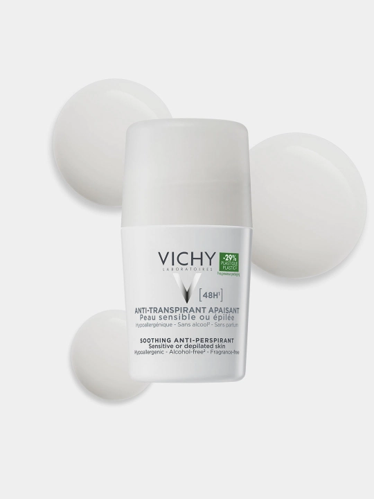 VICHY Шариковый дезодорант для чувствительной кожи 48 часов, 50 мл