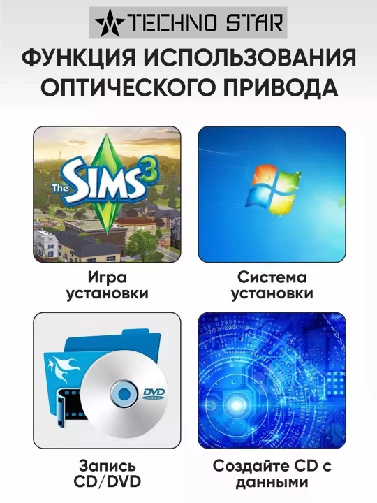 Tashqi optik DVD ROM qurilma, Usb va Type-C, Usb hub, Micro SD va SD card reader