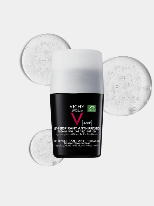 VICHY HOMME Дезодорант для чувствительной кожи 48 часов, 50 мл