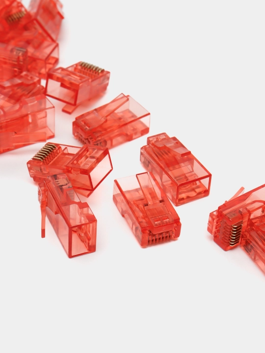 Коннектор RJ45 - CAT6, категория 6 не сквозной, цветной