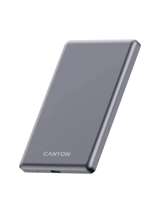 Simsiz magsafe power bank CANYON OnPower Slim, iphone uchun, 5000 mA, 10000 mA