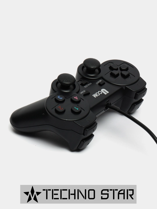 Kompyuter uchun USB geympad, simli joystik, 2 tasi 1 da, gamepad