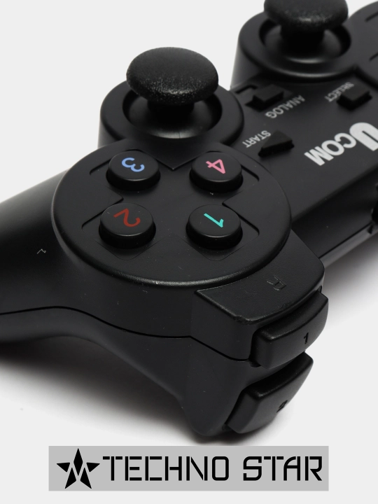 Kompyuter uchun USB geympad, simli joystik, 2 tasi 1 da, gamepad