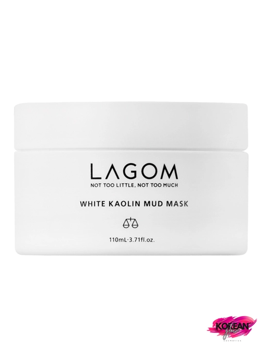 Отшелушивающая глиняная маска Lagom White Kaolin Mud Mask, 110 мл