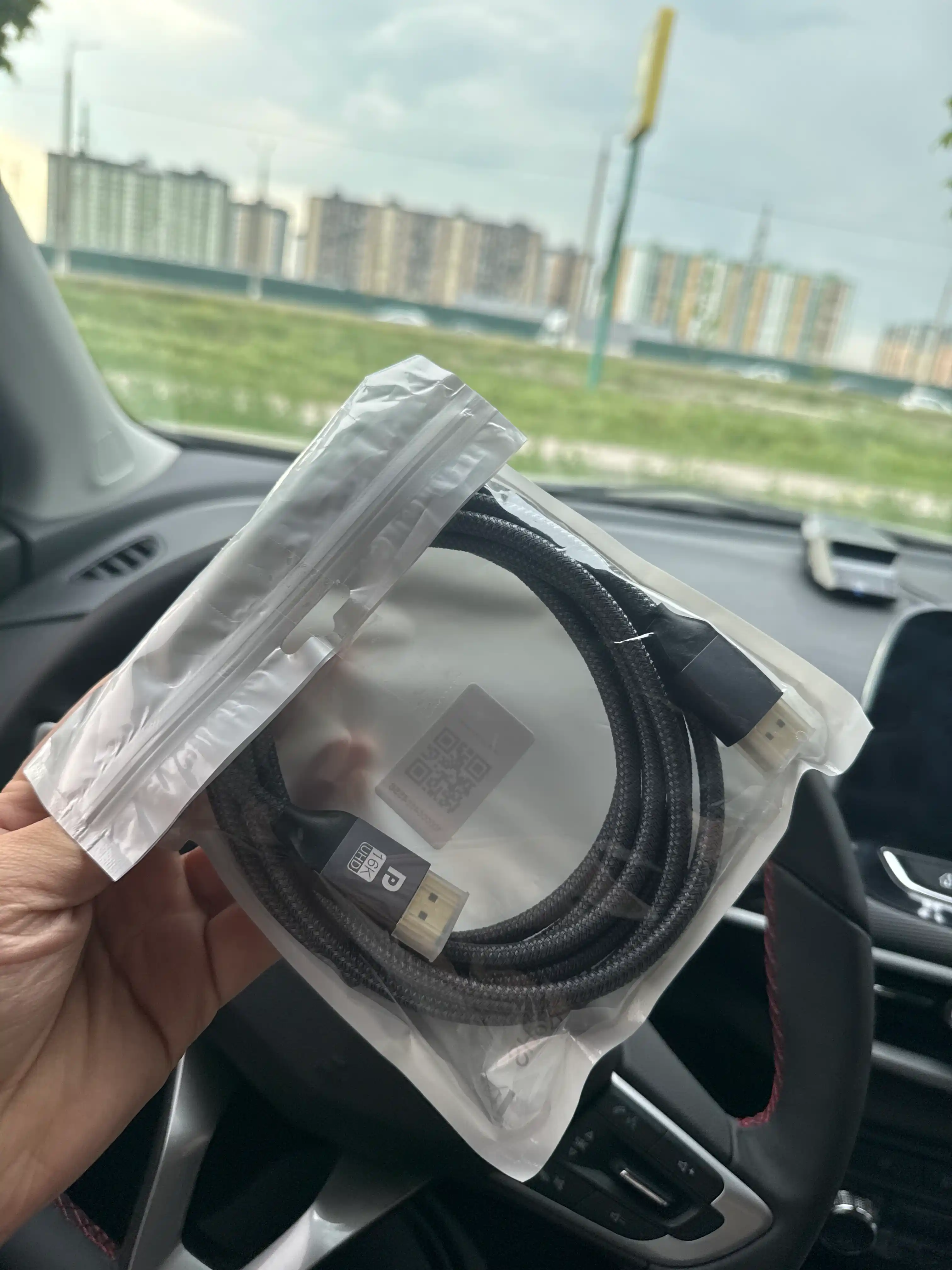 Кабель DisplayPort 2.1 DP to DP, поддержка 16K UHD, 80 Гбит/с, плетёный, позолоченный