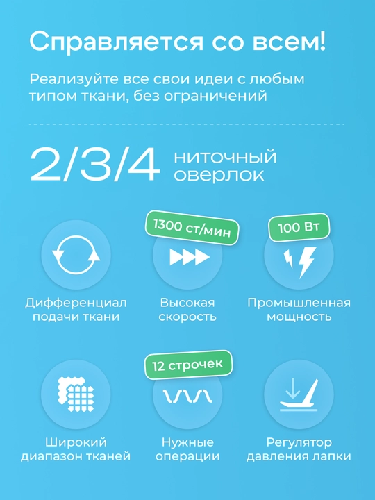 Оверлок CHAYKA NЕW WAVE 777