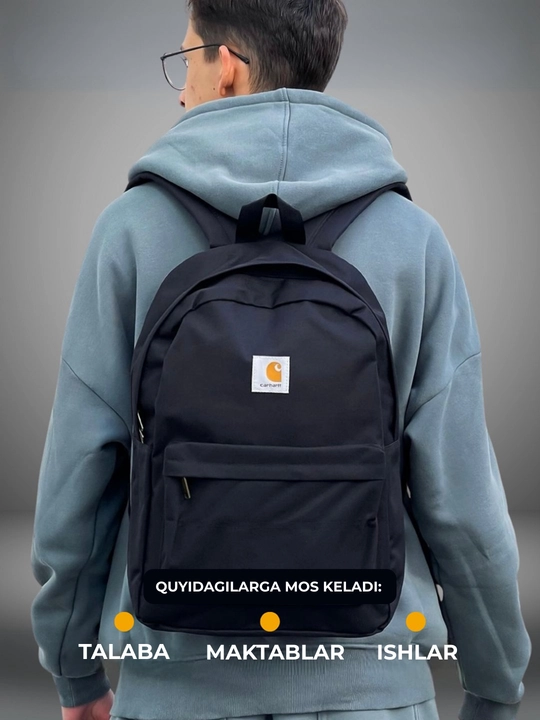 Erkaklar ryukzagi, kundalik, shahar, noutbuk va sayohatlar uchun mo‘ljallangan, USB portli