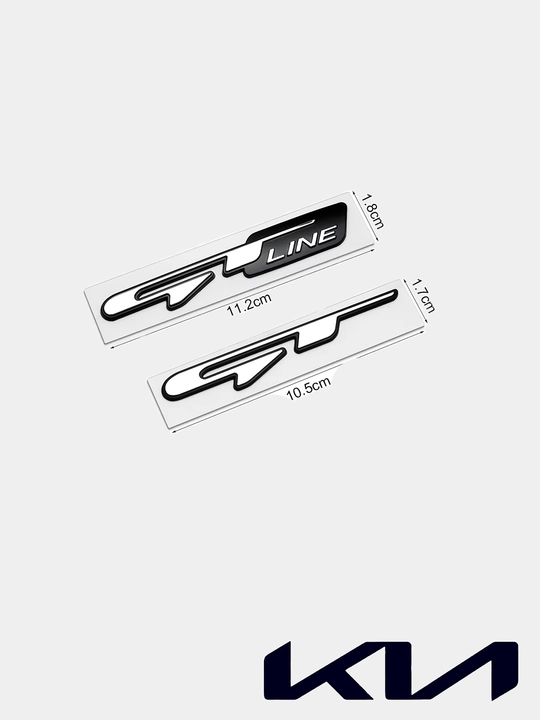 Kia K5, Picanto, Optima uchun GT Line magistralidagi emblema (tabel) yozuvi