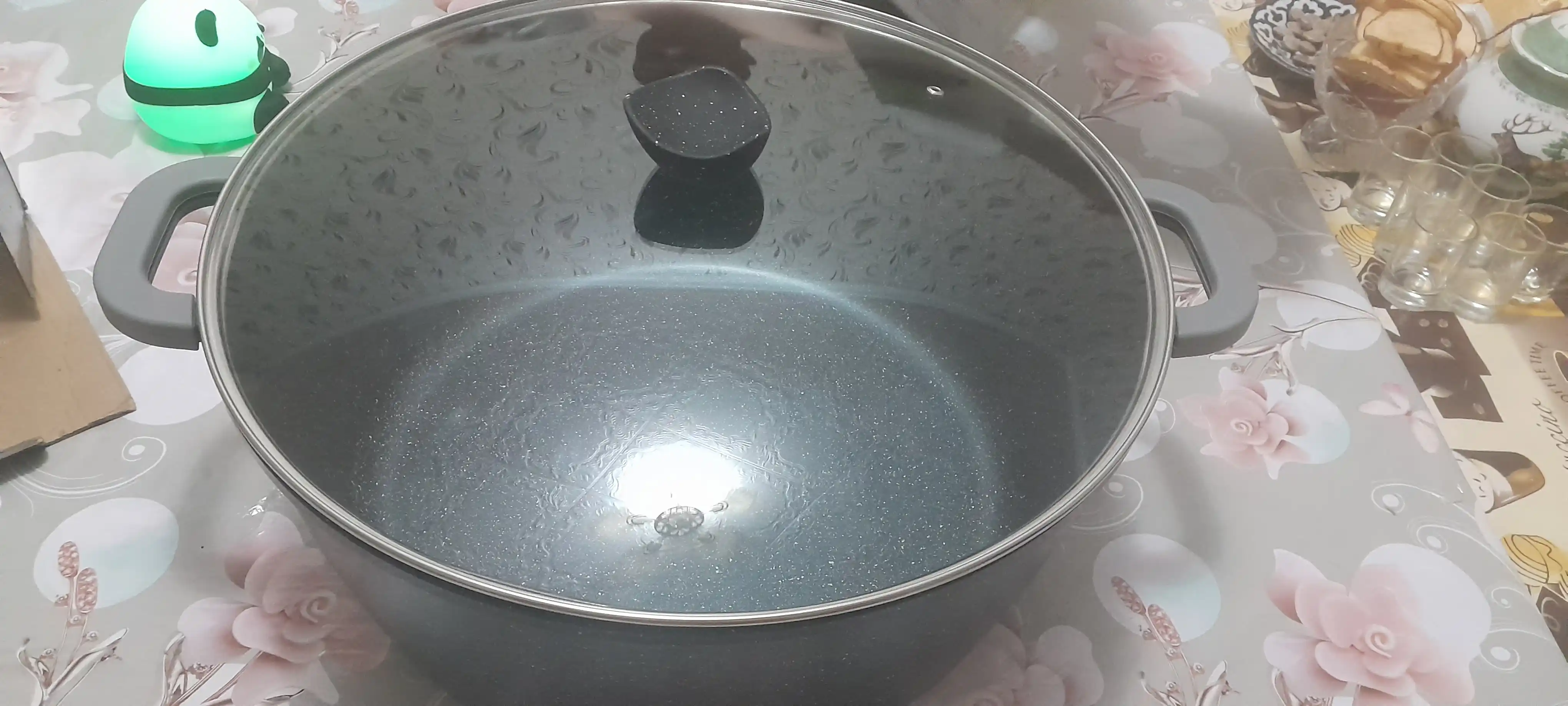 Granit tagiolmaydigan shisha qopqoqli, qozon CULICHEF
