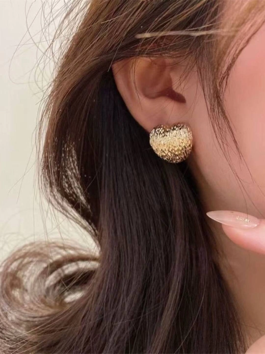 Серьги в форме сердца, гвоздики, женские серьги