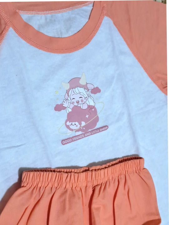Qiz va o'g'il bolalar uchun 100% paxtadan tikilgan yozgi kiyimlar to'plami. Pijama