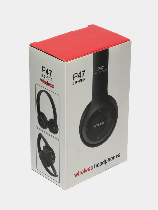 Simsiz quloqchinlar P47, Bluetooth 5.0, yig'iluvchan, mikrofon bilan, shovqinsiz