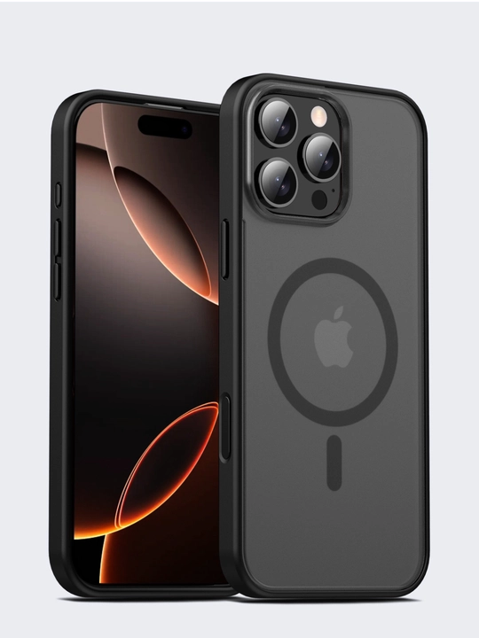 Magsafe, Магнитный противоударный чехол TPU с AI-кнопками для iPhone 16 Pro/Max - 