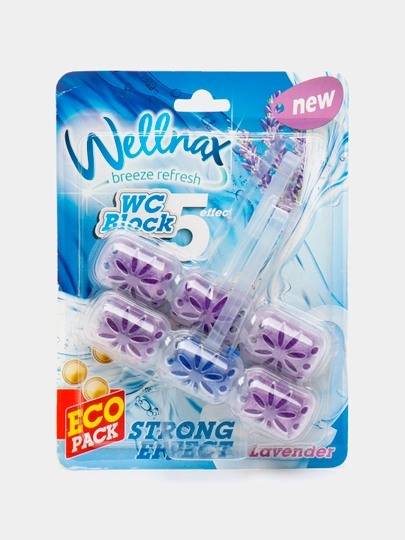 Подвесной туалетный блок Wellnax Лаванда, 2*50 г, X24 - 
