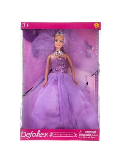 Кукла Defa Lucy Невеста-принцесса, в наборе с игровыми предметами — UMNYAGA-КУКЛА10-ФИОЛЕТ