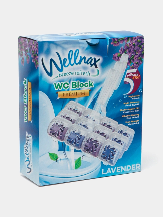 Подвесной туалетный блок Wellnax Лаванда, 3*50 г, X24 - 