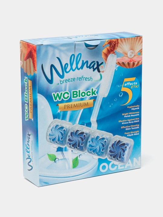 Подвесной туалетный блок Wellnax Океан, 3*50 г, X24 - 