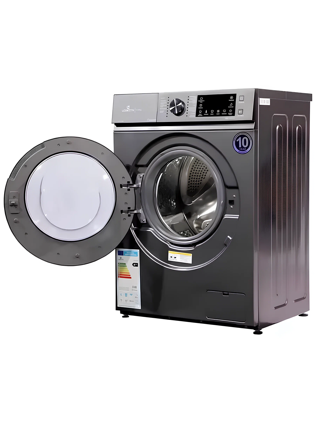 Loretto LW-7701BLDC-G kir yuvish mashinasi avtomat, Inverter motor, 7 kg, kumush rang
