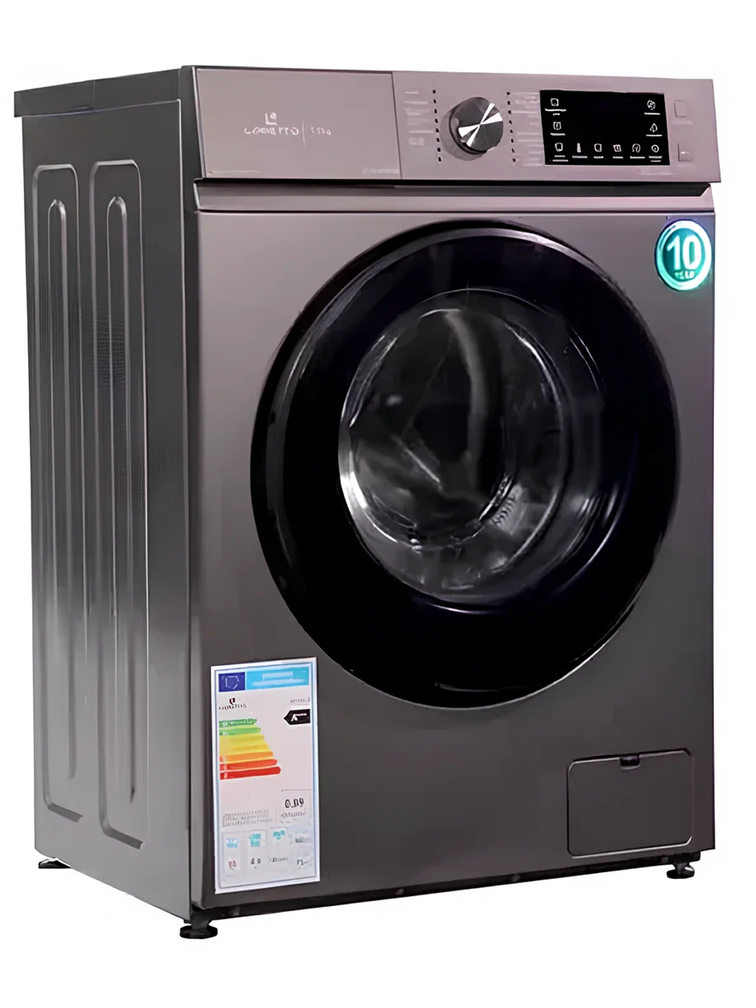Loretto LW-7701BLDC-G kir yuvish mashinasi avtomat, Inverter motor, 7 kg, kumush rang