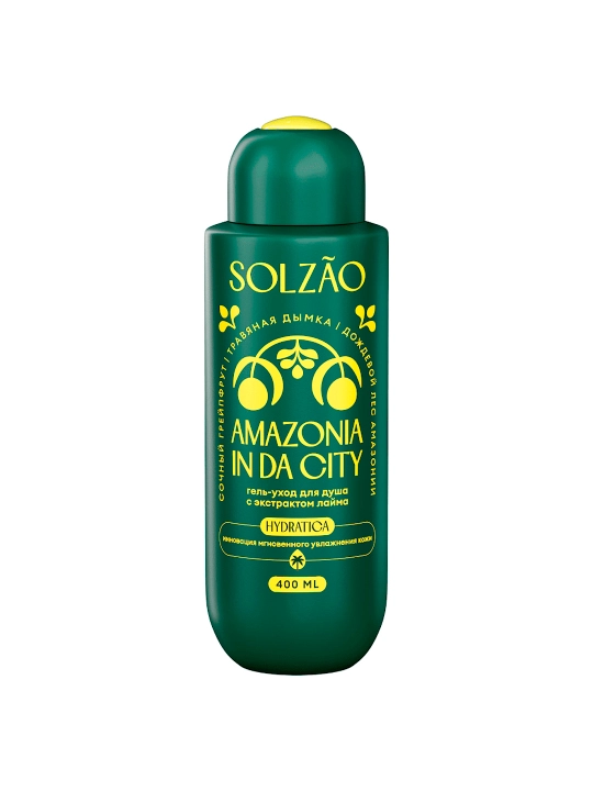 Solzao Amazonia In Da City - laym ekstrakti bilan dush uchun gel parvarishi, 400 ml