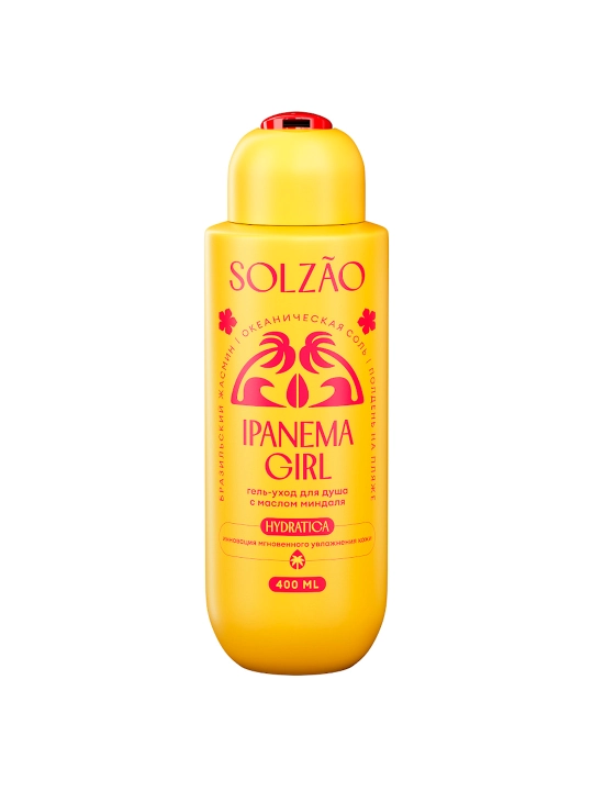 Solzao Ipanema Girl гель-уход для душа с маслом миндаля, 400 мл