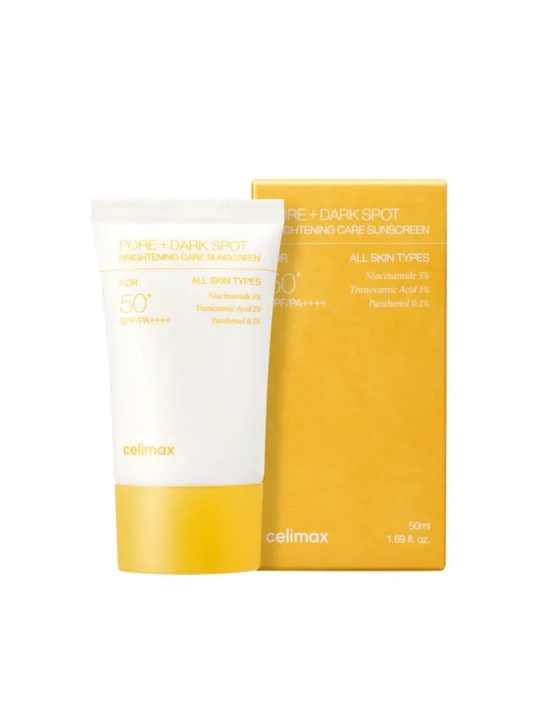 Celimax Pore+Dark Spot Sunscreen SPF50+ yorug‘lashtiruvchi va quyoshdan himoyalovchi krem