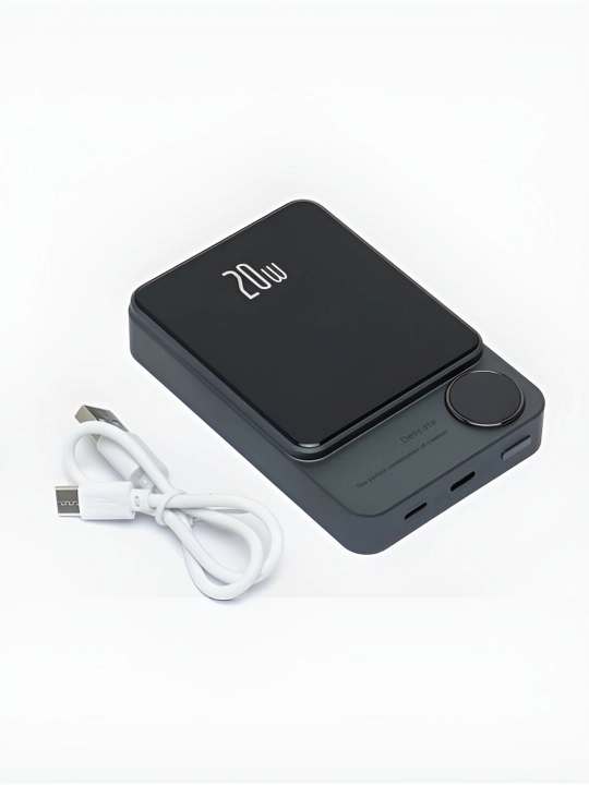 Внешний аккумулятор MagSafe, PowerBank 10.000 mAh, 20 Вт магнитный, с быстрой зарядкой