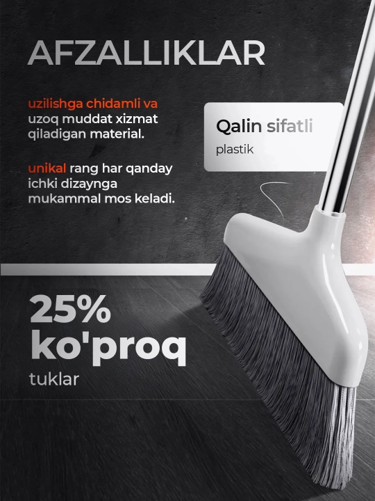 Supurgi va chang olgich, tozalash to'plami, 2 tasi 1 da