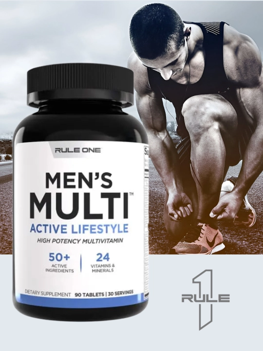 Vitaminlar va minerallar RULE1 mens Train DAILY MULTI VITAMIN, 90 tabletka, 180 tabletka