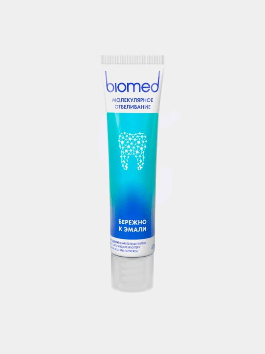 Зубная паста BIOMED HEALTHYWHITE, Отбеливание и восстановление, Лесная мята, 65 г