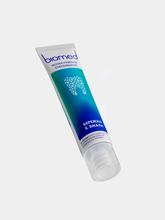 Зубная паста BIOMED HEALTHYWHITE, Отбеливание и восстановление, Лесная мята, 65 г