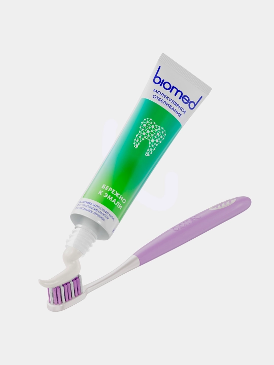Зубная паста BIOMED HEALTHYWHITE, Отбеливание и восстановление, Свежий огурец и мята, 65 г