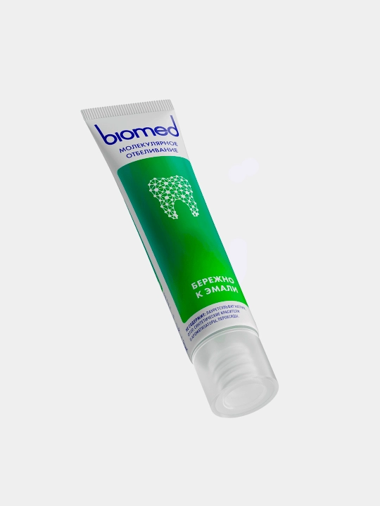 Зубная паста BIOMED HEALTHYWHITE, Отбеливание и восстановление, Свежий огурец и мята, 65 г