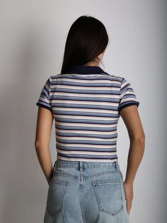 Ayollar uchun polo ko‘ylak, paxta va likra, universal o‘lcham L/XL