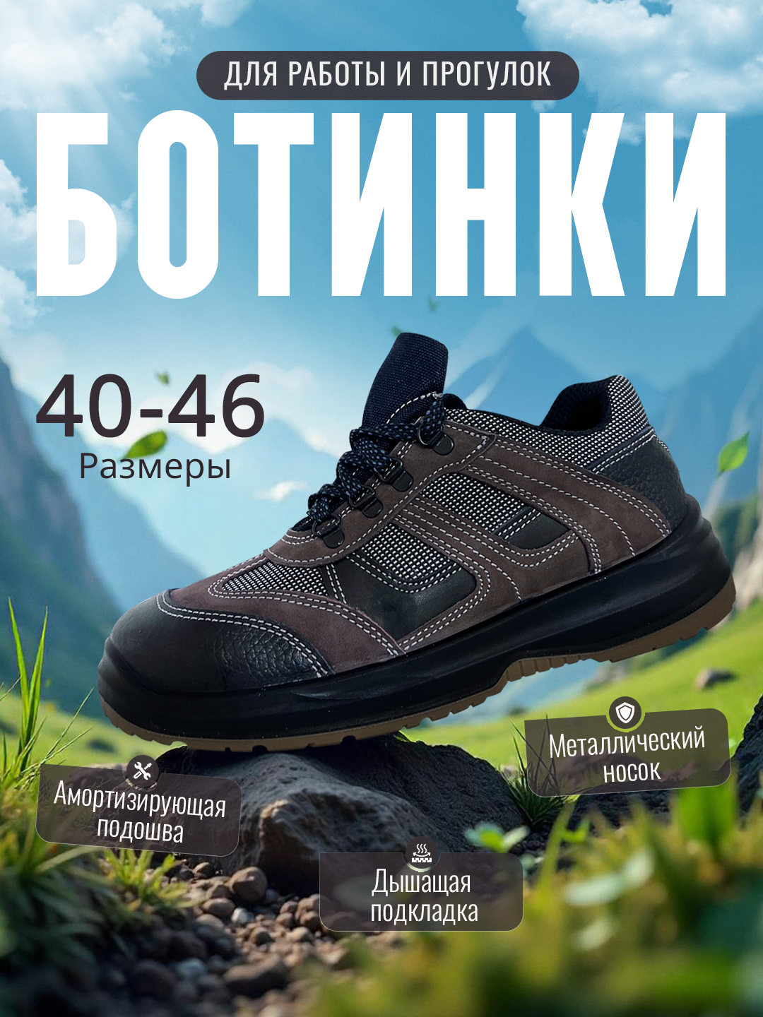 «Iron Step» botinkalar erkaklar uchun (ASOSIY)