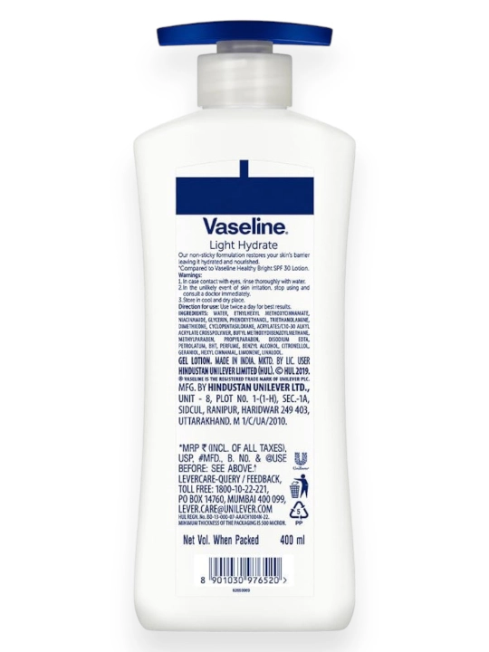 Vaseline Intensive Care tanani parvarishlash losyoni
