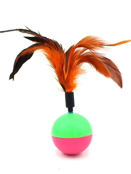 Интерактивная игрушка для кошек Tumbler Feather Cat Playing Pet