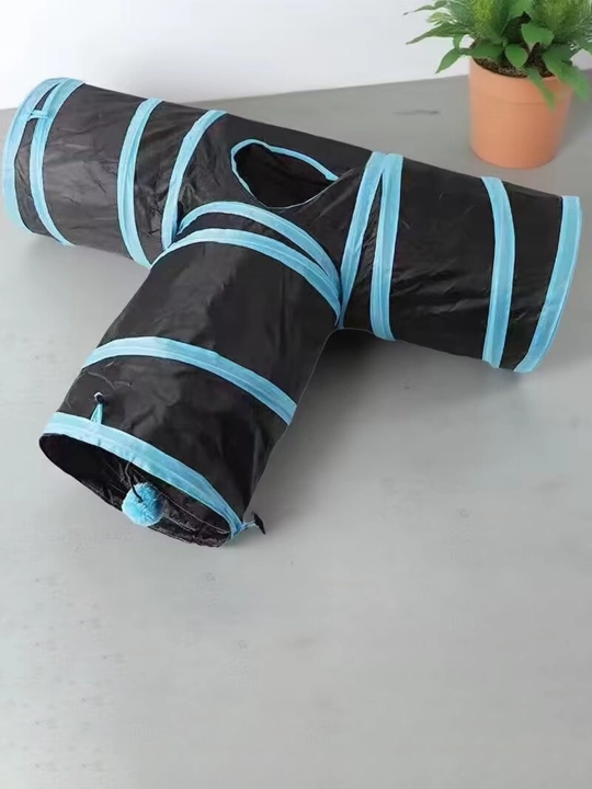 Кошачий туннель для ползания, радуга, складная, трехсторонняя