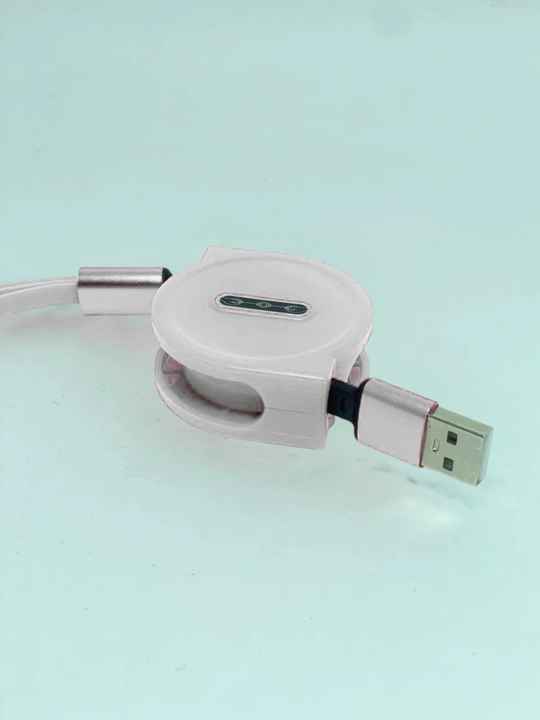 3 в 1, кабель-рулетка для зарядки: Type-C/Lightning/Micro USB, быстрая зарядка