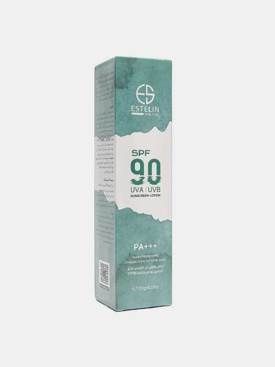 Солнцезащитный лосьон Estelin SPF 50, 90 PA+++, увлажняющий, лицо, тело, ниацинамид, 75 г